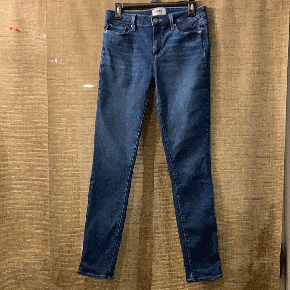 PAIGE skyline skinny jeans pants in dark blue